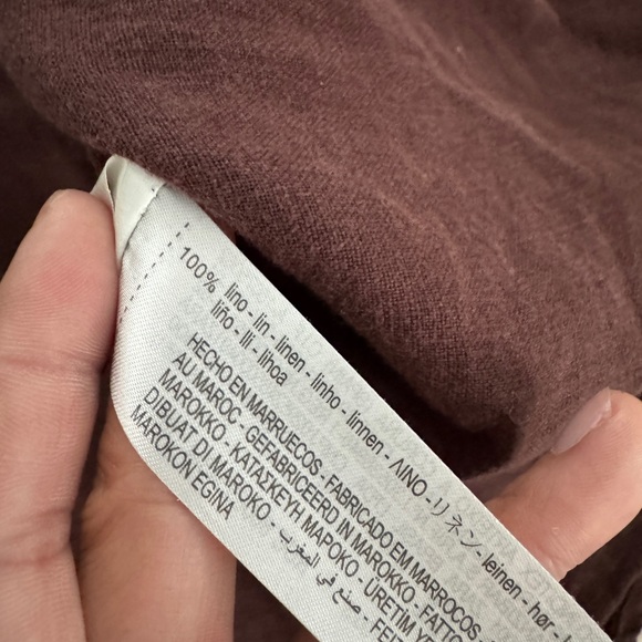 Zara Linen Sleeveless Button Down Shirt - Picture 7 of 7